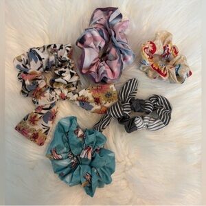 Colorful Hair Scrunchies Set